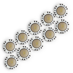 Sandy Ferrets Poker Chip with Marker - Pack of 5