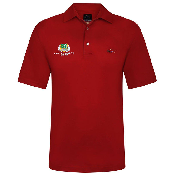 Christchurch Greg Norman Mens Core Shark Golf Polo Shirt