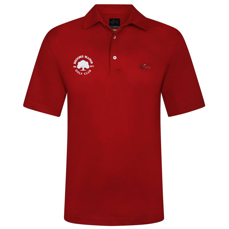 Broome Manor Greg Norman Mens Core Shark Golf Polo Shirt