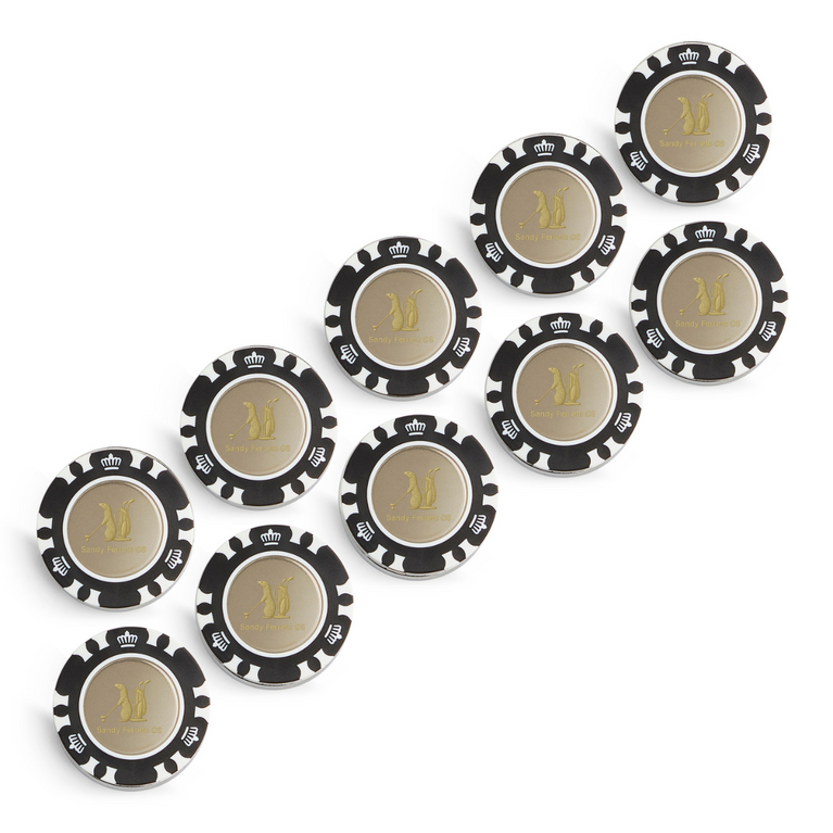 Sandy Ferrets Poker Chip with Marker - Pack of 5