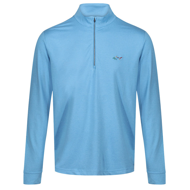 Greg Norman Men's Heathered Half Zip Mock Golf Midlayer