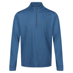 Greg Norman Men's Heathered Half Zip Mock Golf Midlayer