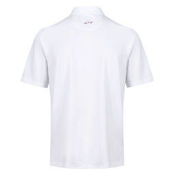 Sandy Ferrets Greg Norman Men's Neck Logo Stretch Golf Polo Shirt