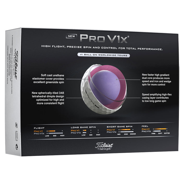 Titleist Pro V1x 12 Golf Ball Pack