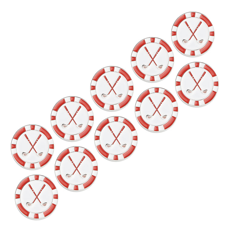 Metal Poker Chip with Marker - Pack of 5