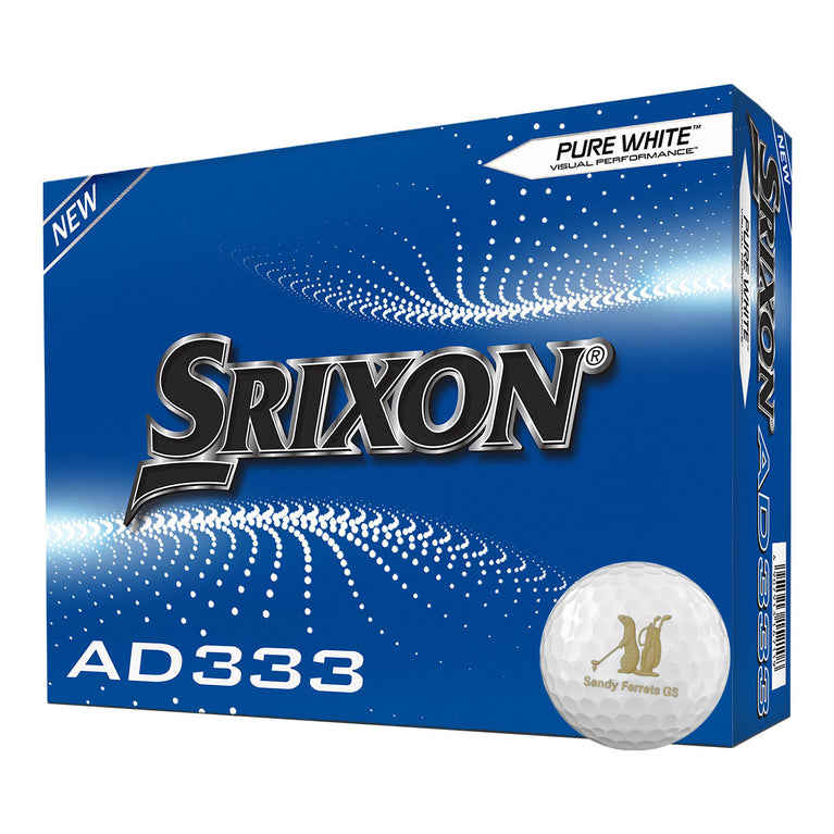 Sandy Ferrets Srixon AD333 12 Golf Ball Pack