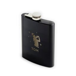 Hip Flask - Christmas Golf Swing