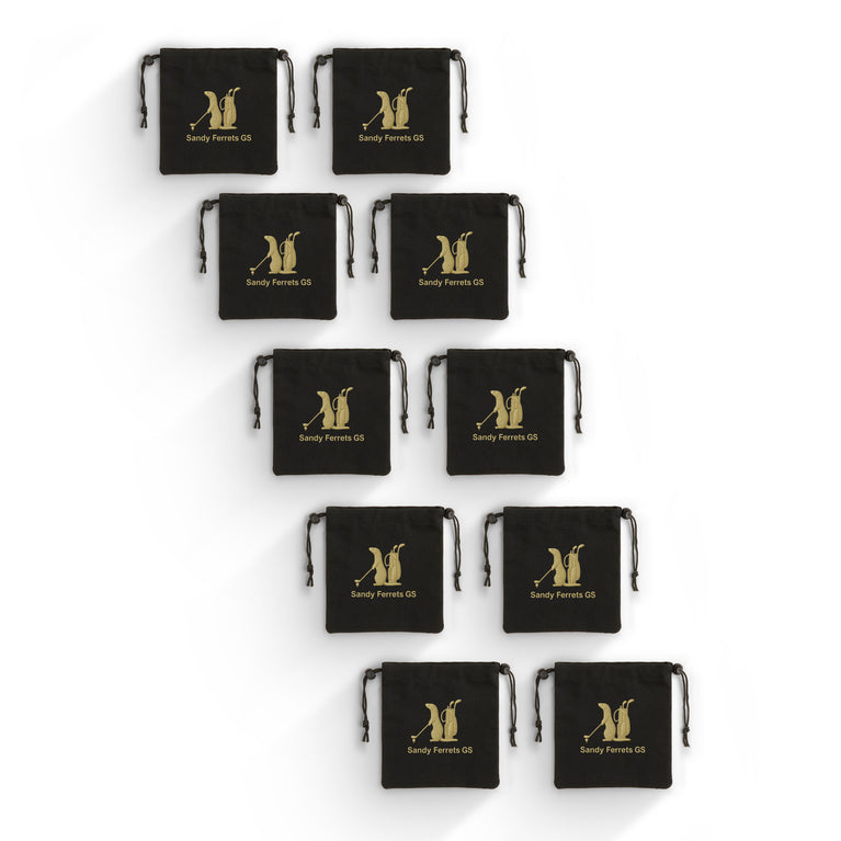 Sandy Ferrets Faux Leather Pouch - Pack of 10