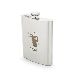 Hip Flask - Christmas Golf Swing