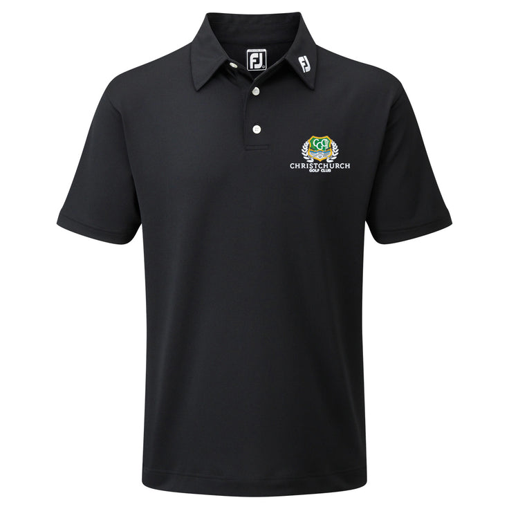 Christchurch FootJoy Men's Stretch Pique Solid Colour Golf Polo Shirt