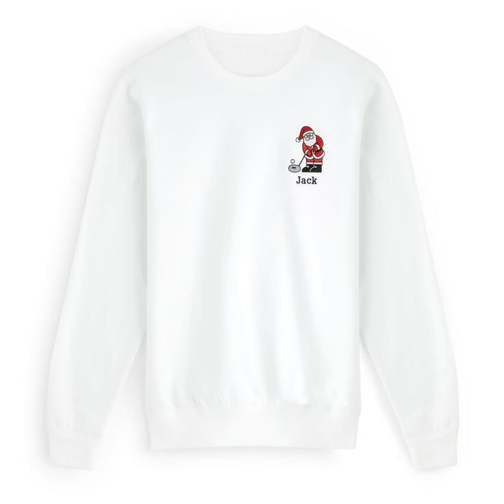 Golfing Santa Christmas Sweatshirt
