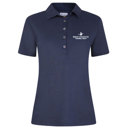 Golf Kingdom Greg Norman Ladies Shark Logo Golf Polo Shirt