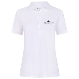 Golf Kingdom Greg Norman Ladies Shark Logo Golf Polo Shirt