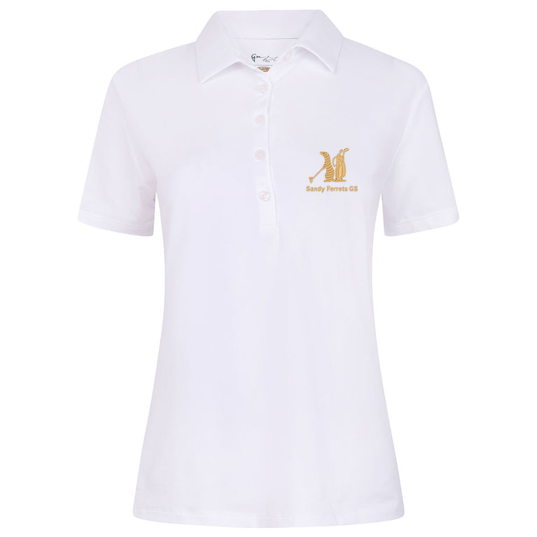 Sandy Ferrets Greg Norman Ladies Shark Logo Golf Polo Shirt