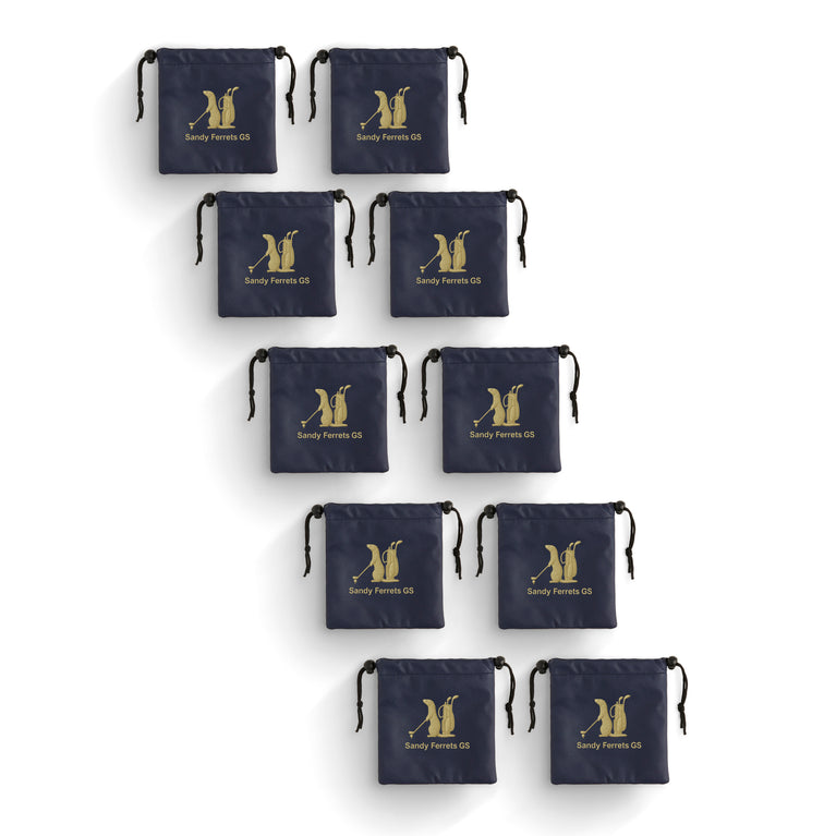 Sandy Ferrets Faux Leather Pouch - Pack of 10