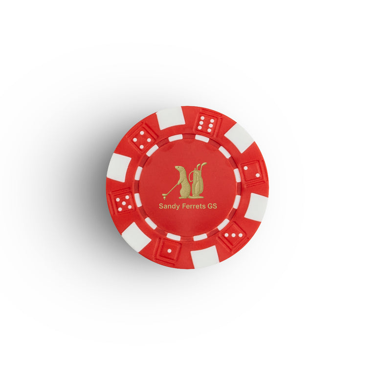 Sandy Ferrets Poker Chip - Pack of 5