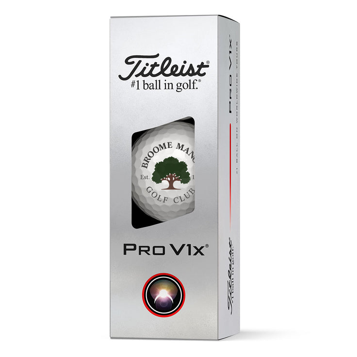 Broome Manor Titleist Pro V1x 3 Golf Ball Pack