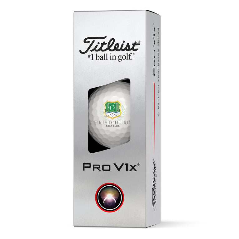 Christchurch Titleist Pro V1x 3 Golf Ball Pack