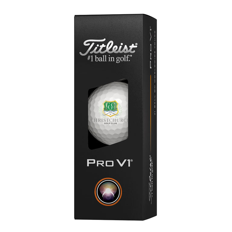 Christchurch Titleist Pro V1 3 Golf Ball Pack