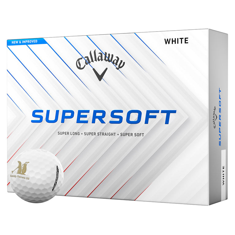 Sandy Ferrets Callaway Supersoft 12 Golf Ball Pack