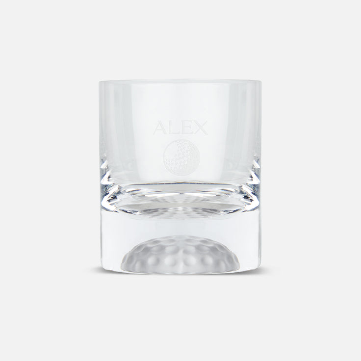 8oz Golf Ball Whisky Glass - Ball