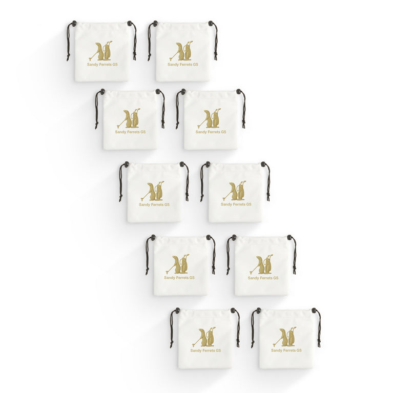 Sandy Ferrets Faux Leather Pouch - Pack of 10