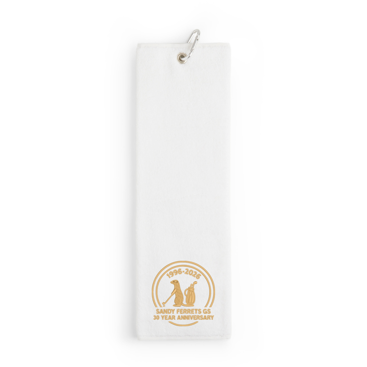 Sandy Ferrets 30 Year Anniversary Tri-Fold Velour Towel