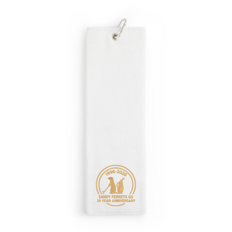 Sandy Ferrets 30 Year Anniversary Tri-Fold Velour Towel
