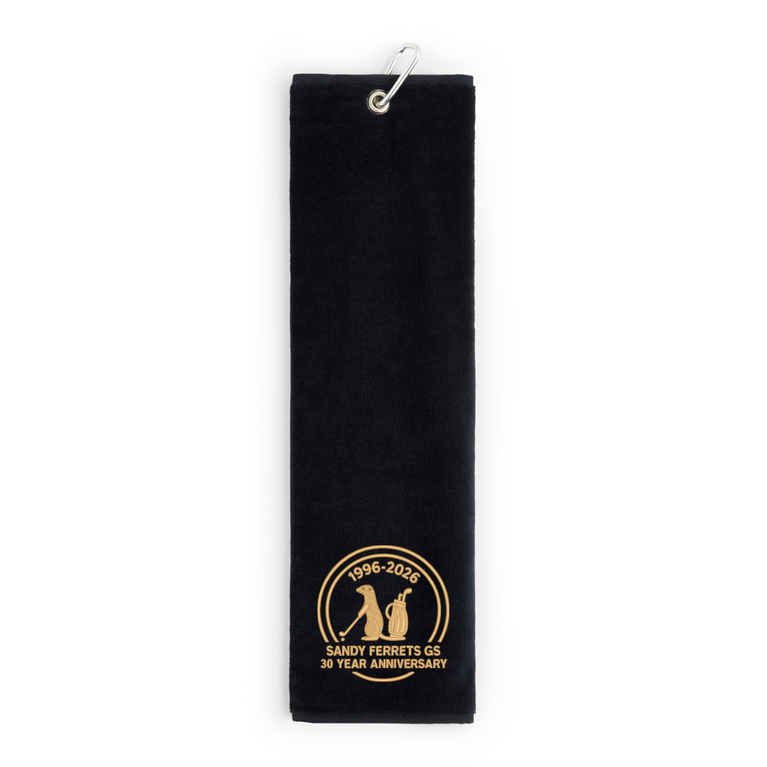 Sandy Ferrets 30 Year Anniversary Tri-Fold Velour Towel