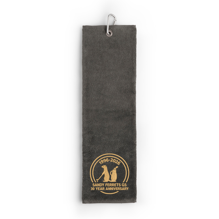 Sandy Ferrets 30 Year Anniversary Tri-Fold Velour Towel