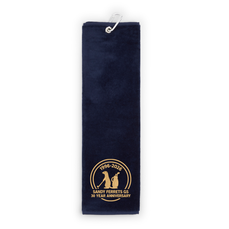 Sandy Ferrets 30 Year Anniversary Tri-Fold Velour Towel