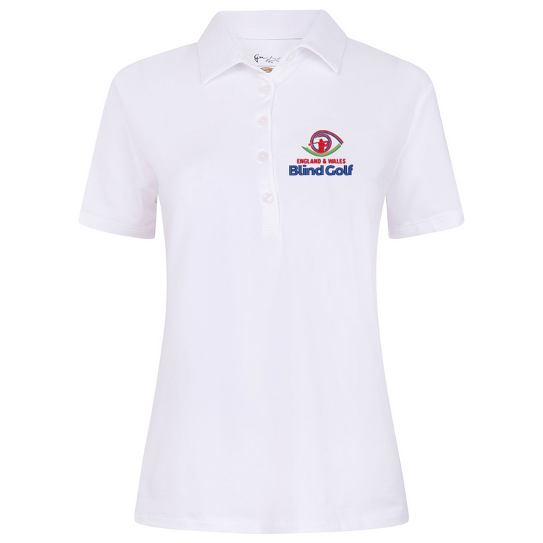 EWBG Greg Norman Ladies Shark Logo Golf Polo Shirt