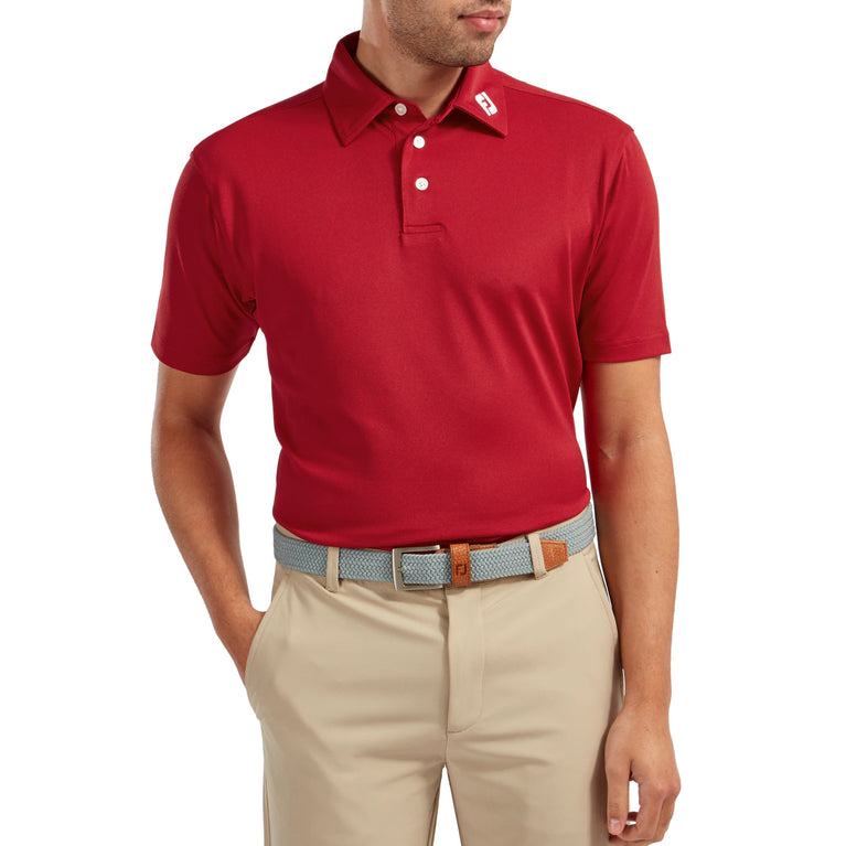 FootJoy Men's Stretch Pique Solid Colour Golf Polo Shirt