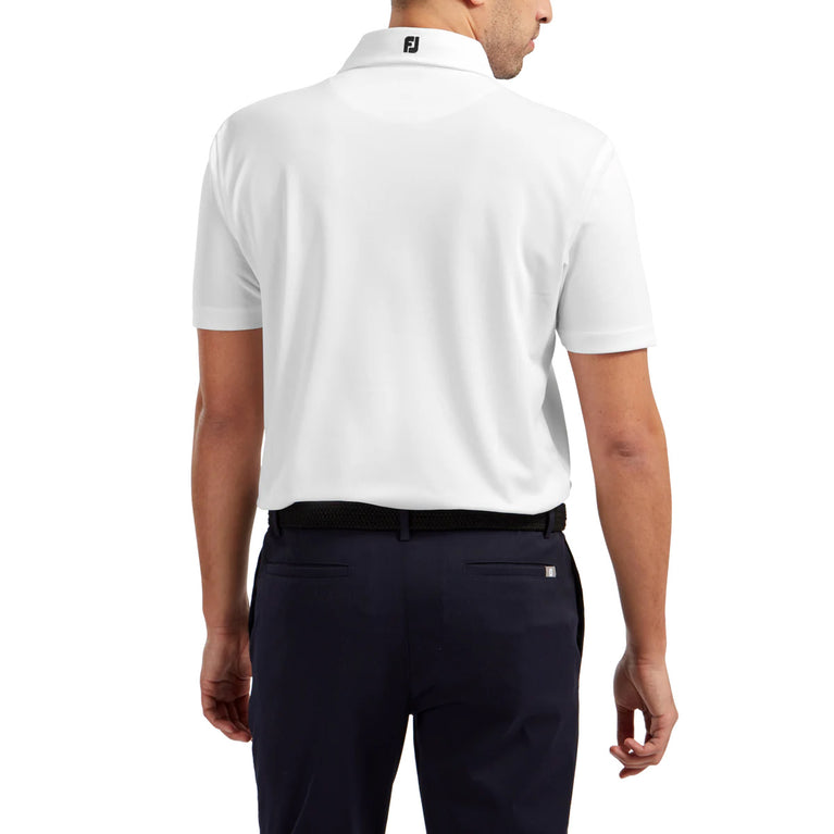 FootJoy Men's Stretch Pique Solid Colour Golf Polo Shirt