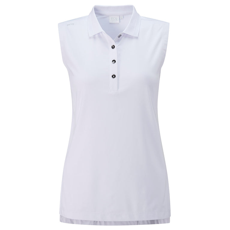 PING Ladies Solene Sleeveless UPF Golf Polo Shirt