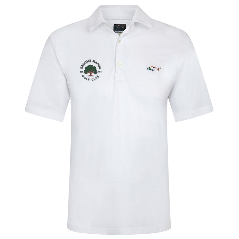 Broome Manor Greg Norman Mens Core Shark Golf Polo Shirt