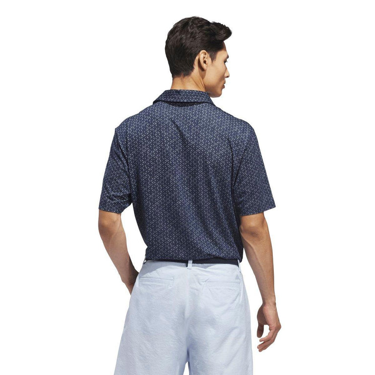 Adidas Men's Ultimate365 Mesh Print Golf Polo Shirt