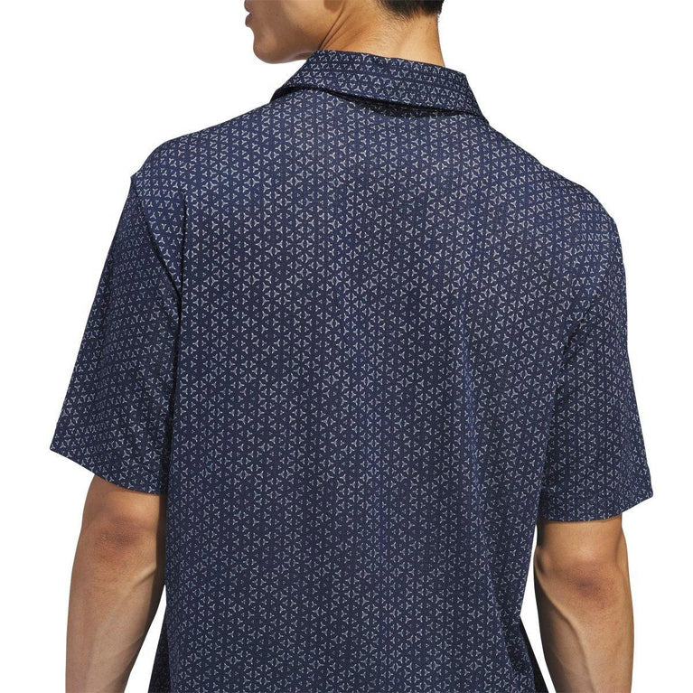 Adidas Men's Ultimate365 Mesh Print Golf Polo Shirt