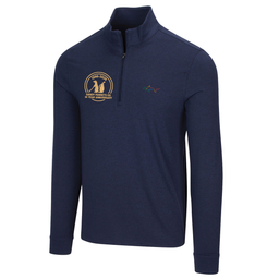 Sandy Ferrets 30 Year Anniversary Greg Norman Men's Heathered Half Zip Mock Golf Midlayer