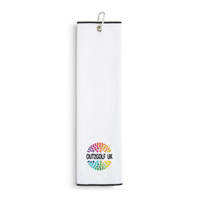 Out 2 Golf Tri-Fold Microfibre Towel
