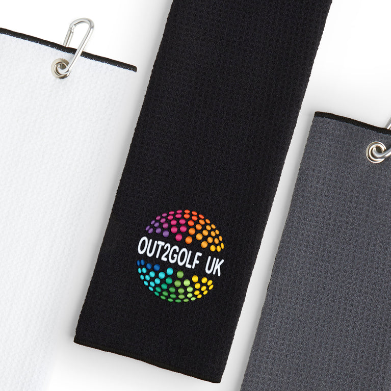 Out 2 Golf Tri-Fold Microfibre Towel
