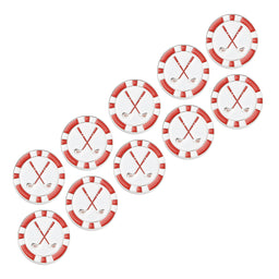 Metal Poker Chip with Marker - Pack of 5