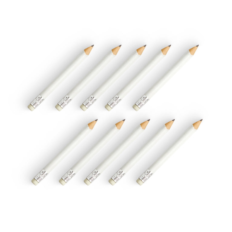 Round Pencils with Rubber - Pack of 10