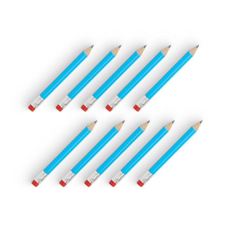 Round Pencils with Rubber - Pack of 10