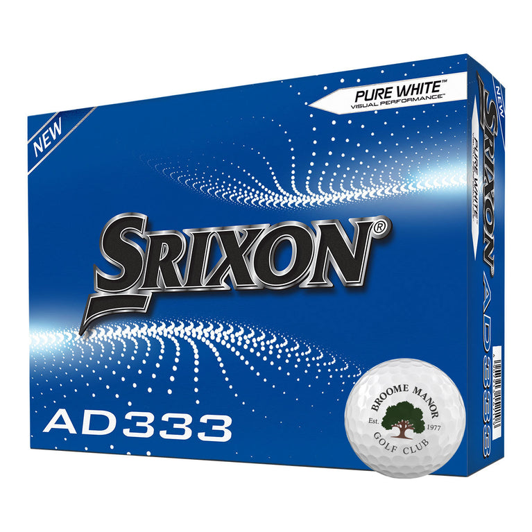 Broome Manor Srixon AD333 12 Golf Ball Pack