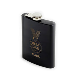 Hip Flask - Best Dad Medal