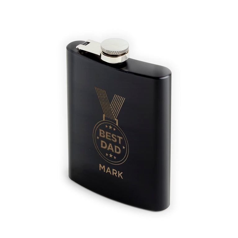 Hip Flask - Best Dad Medal
