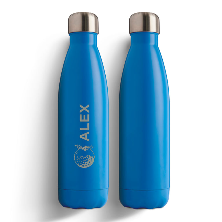 500ml Water Bottle - Christmas Pudding