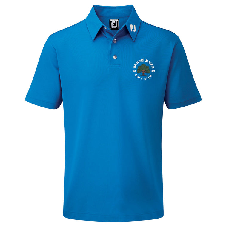 Broome Manor FootJoy Men's Stretch Pique Solid Colour Golf Polo Shirt