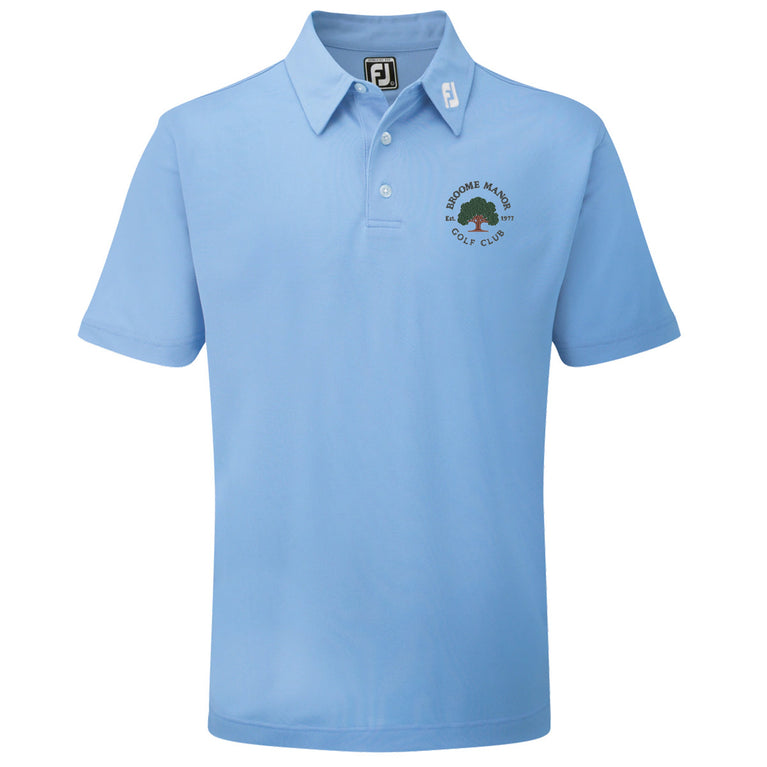 Broome Manor FootJoy Men's Stretch Pique Solid Colour Golf Polo Shirt